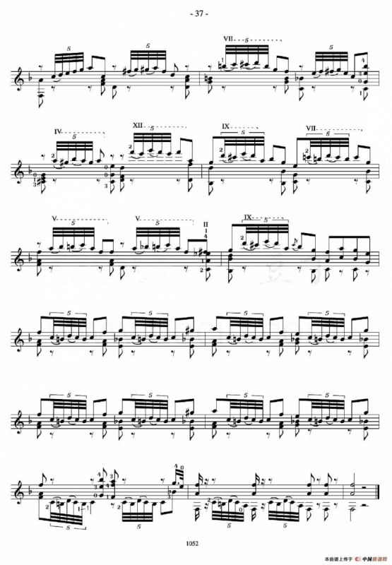 著名古典吉他练习曲（20）