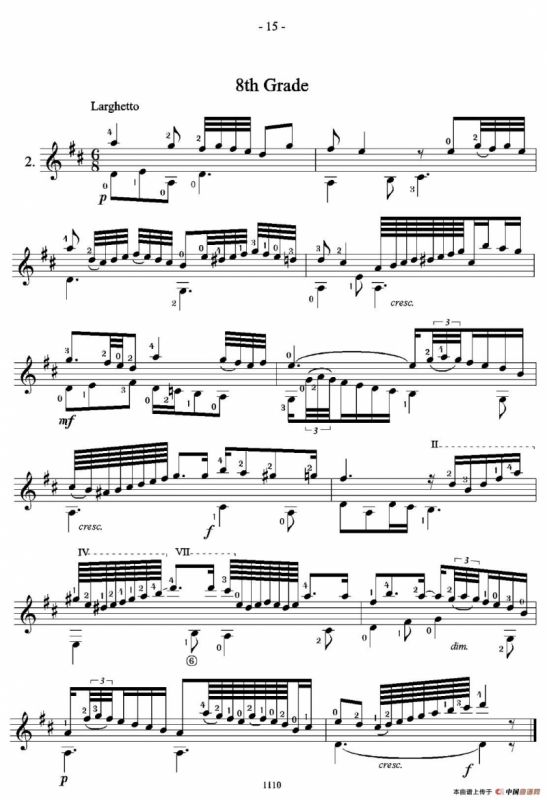 古典吉他视奏8首（8）