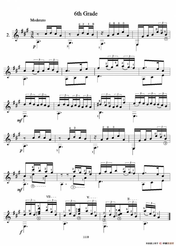 古典吉他视奏8首（6）