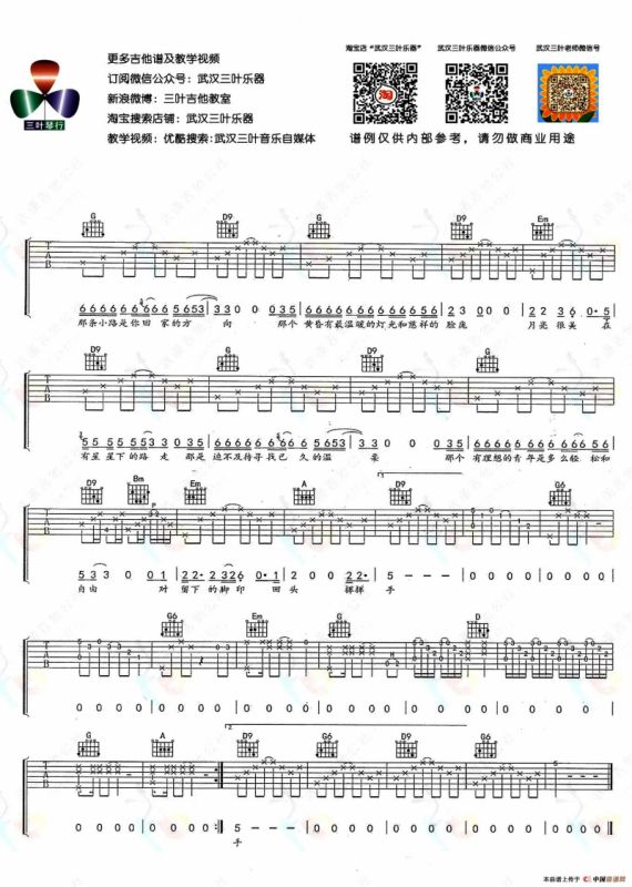 背影（赵雷词曲、武汉三叶乐器编配版）