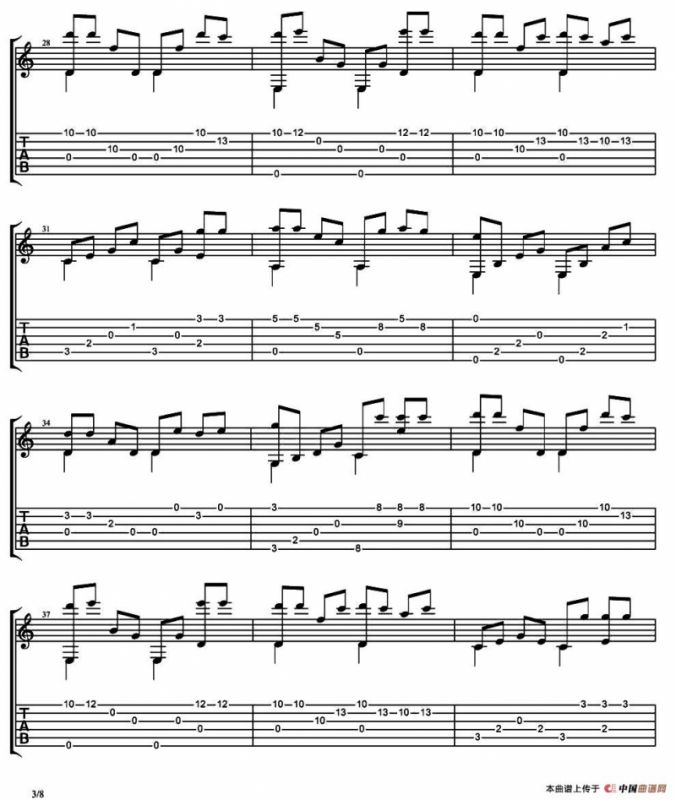 把悲伤留给自己指弹（指弹独奏）