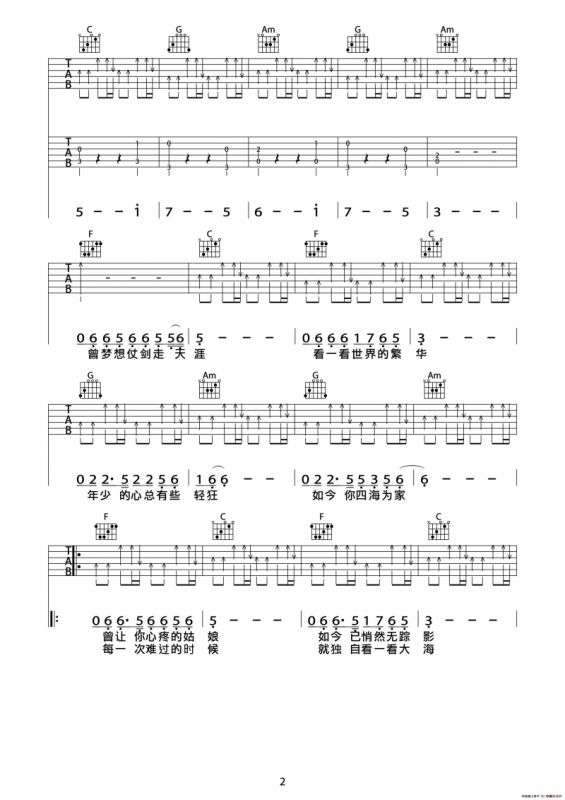 曾经的你（live版、双吉他）