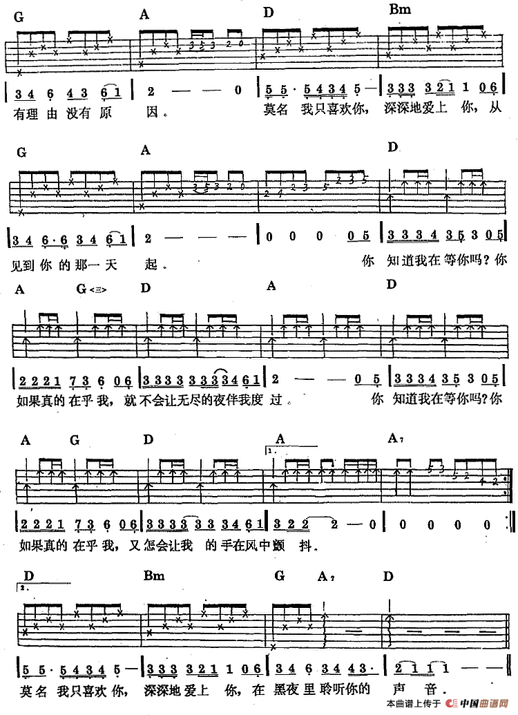 民族吉他弹唱：你知道我在等你吗