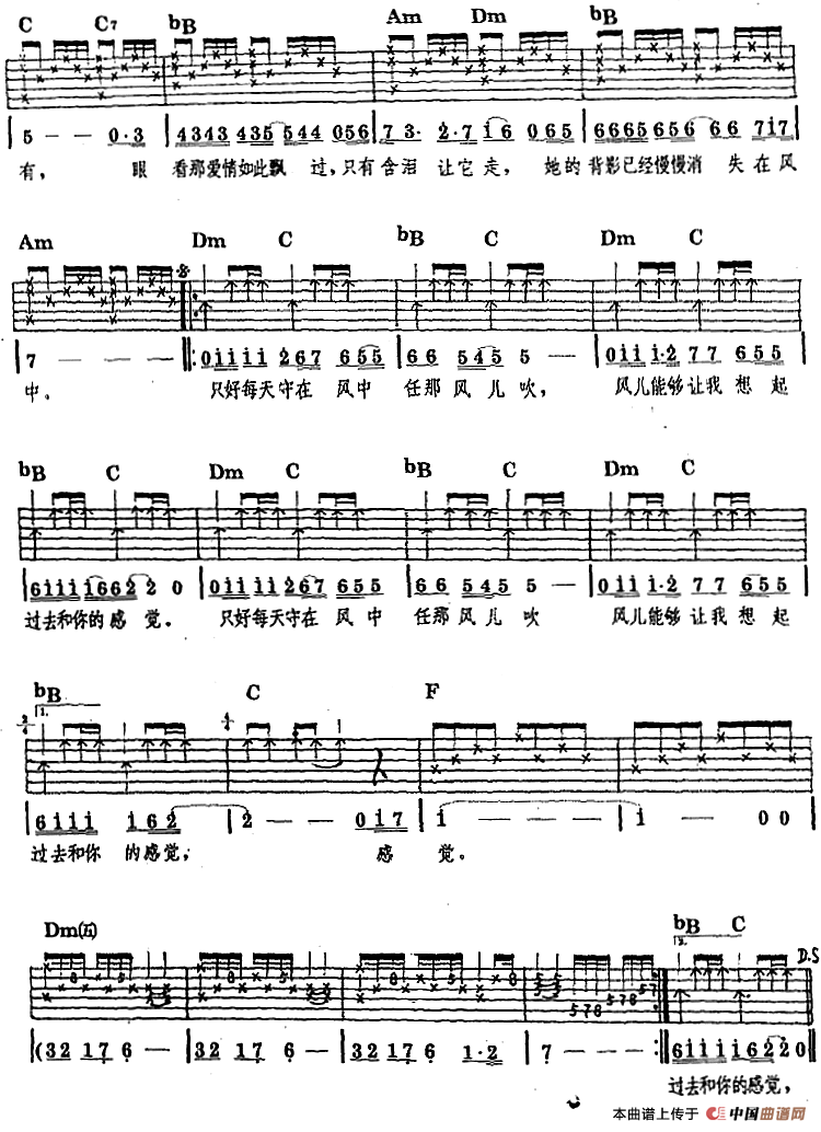 民族吉他弹唱：她的背影