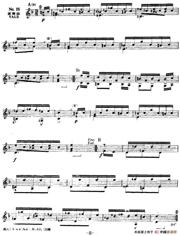 西班牙吉他独奏曲：五十首渐进练习曲