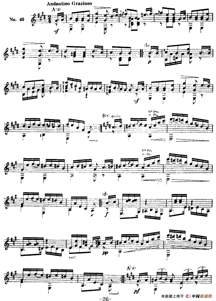 西班牙吉他独奏曲：五十首渐进练习曲