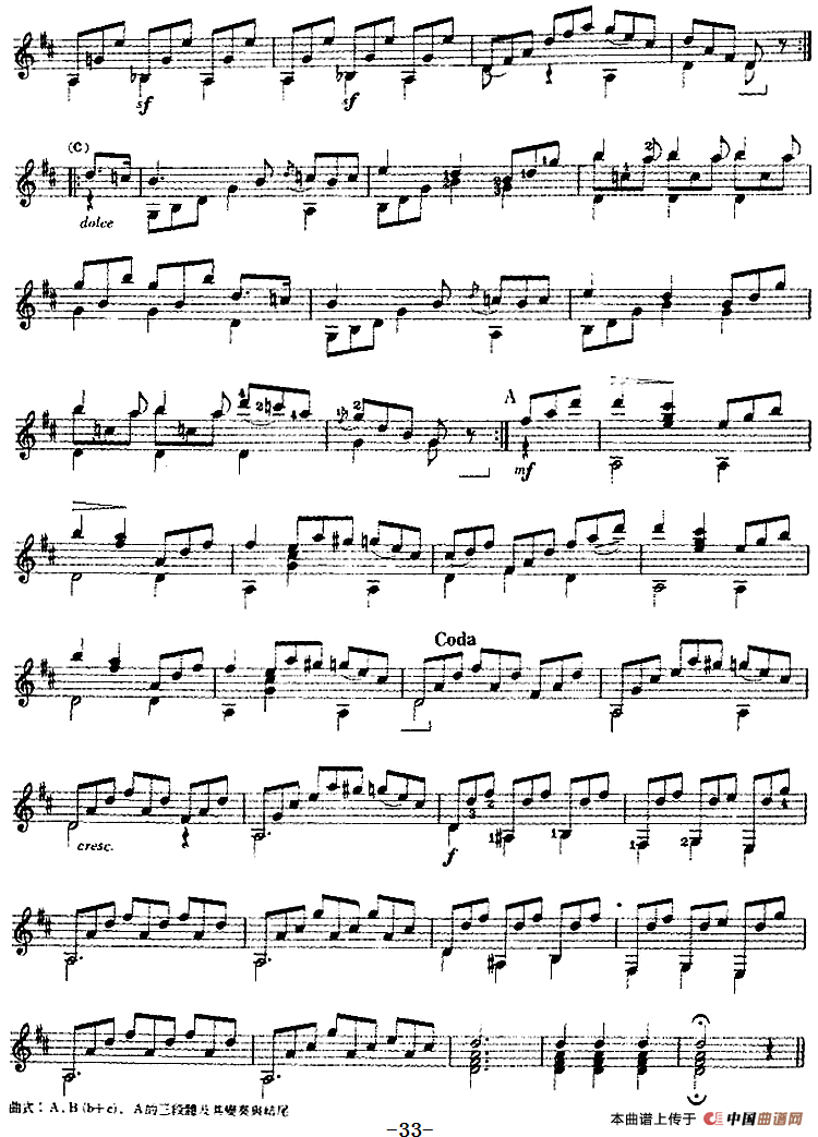 西班牙吉他独奏曲：五十首渐进练习曲