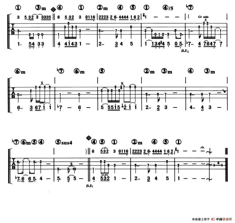 有多少爱可以重来（贝司谱）