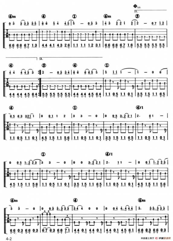 In These Arms（贝司谱）