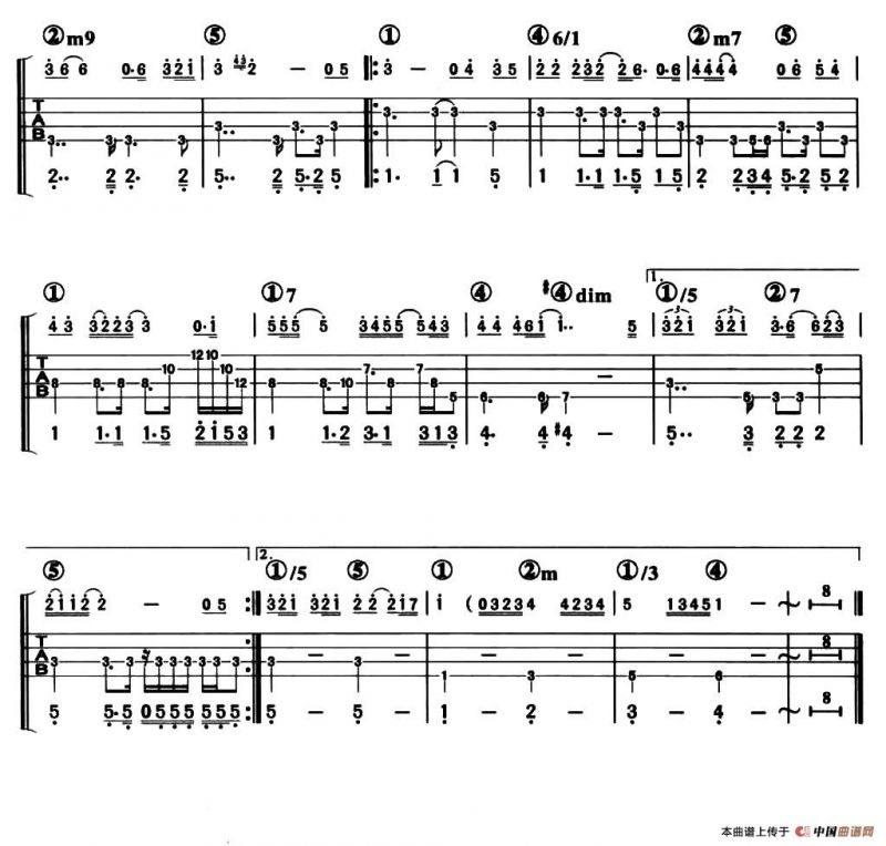 剪爱（贝司谱）