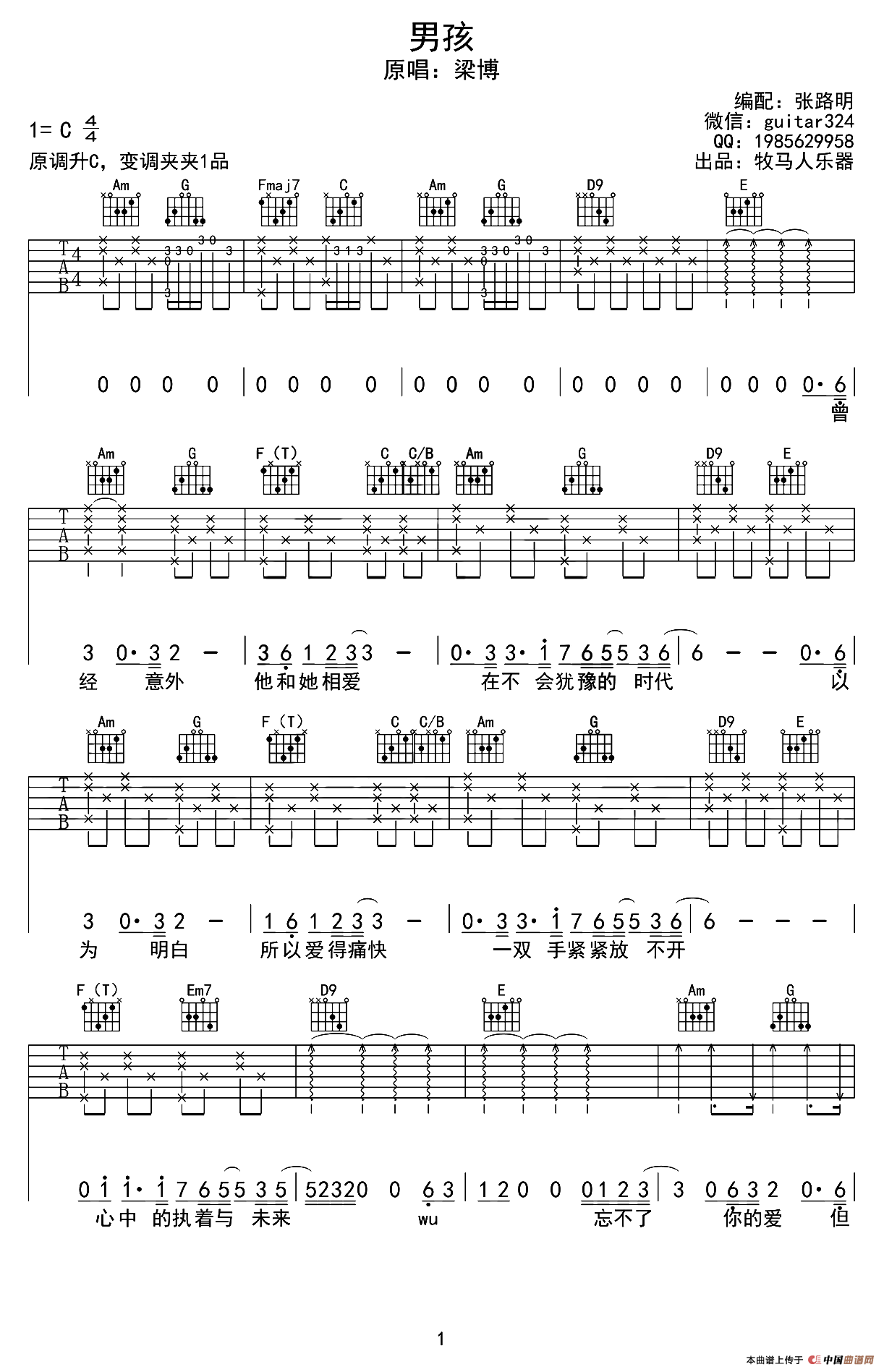 男孩（张路明编配版）