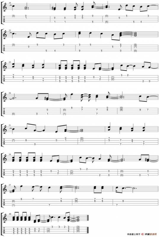 追（尤克里里指弹谱）