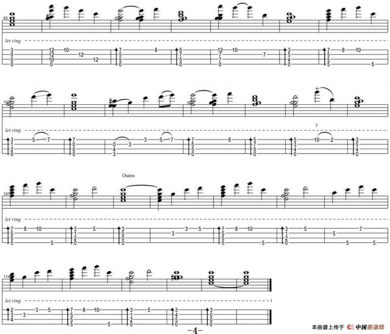 蒲公英的约定（尤克里里指弹谱、丸子君编配版）