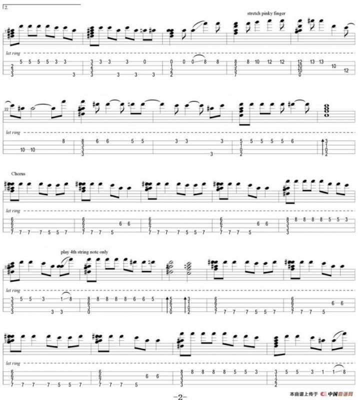 我不配（尤克里里指弹谱）