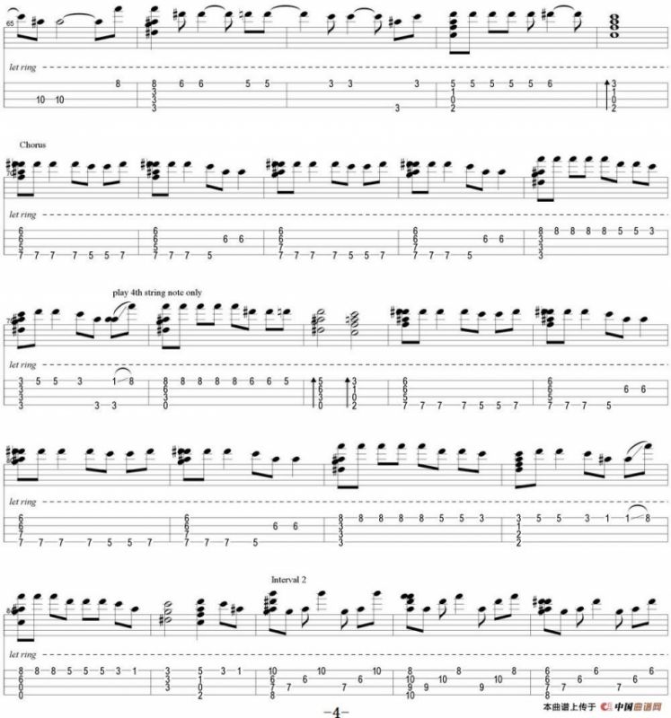 我不配（尤克里里指弹谱）