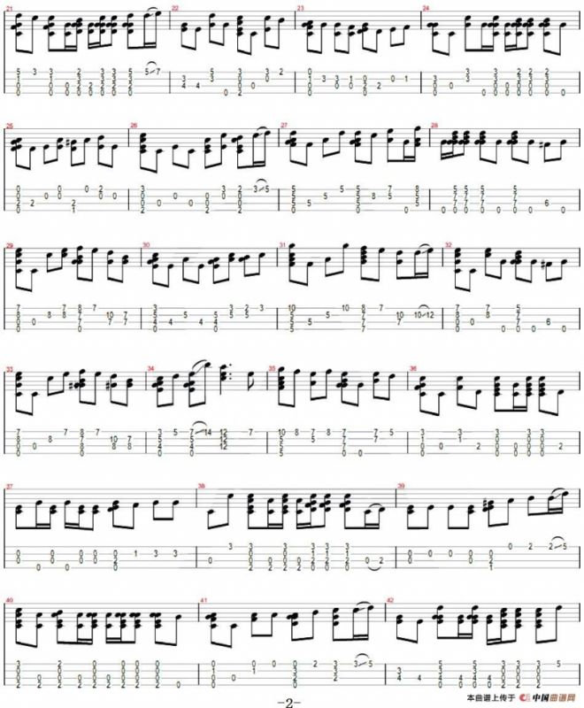 彩虹（尤克里里指弹谱）