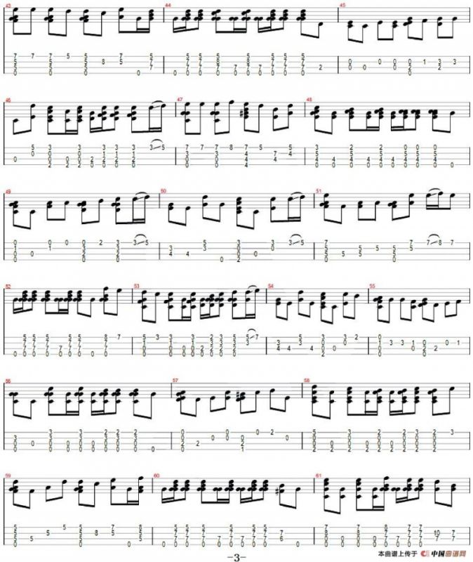 彩虹（尤克里里指弹谱）