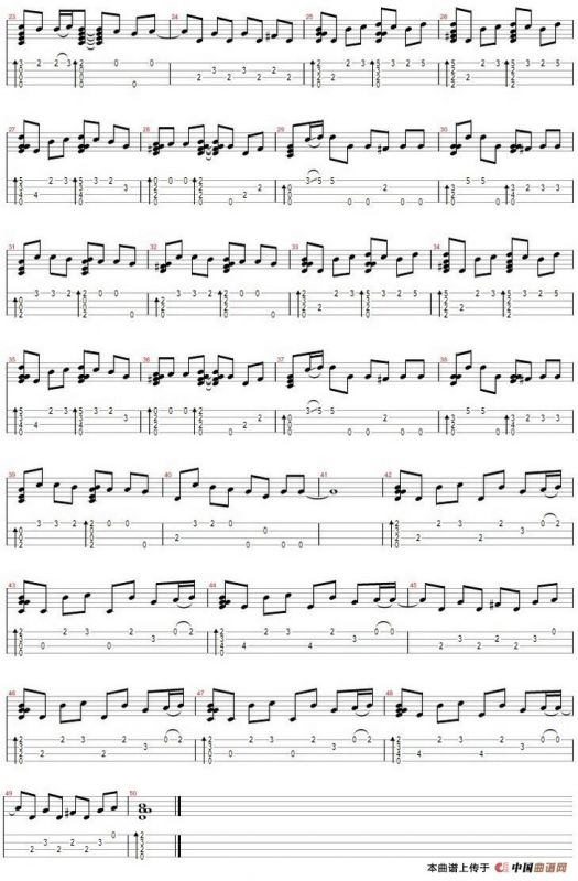 安静（尤克里里指弹谱）