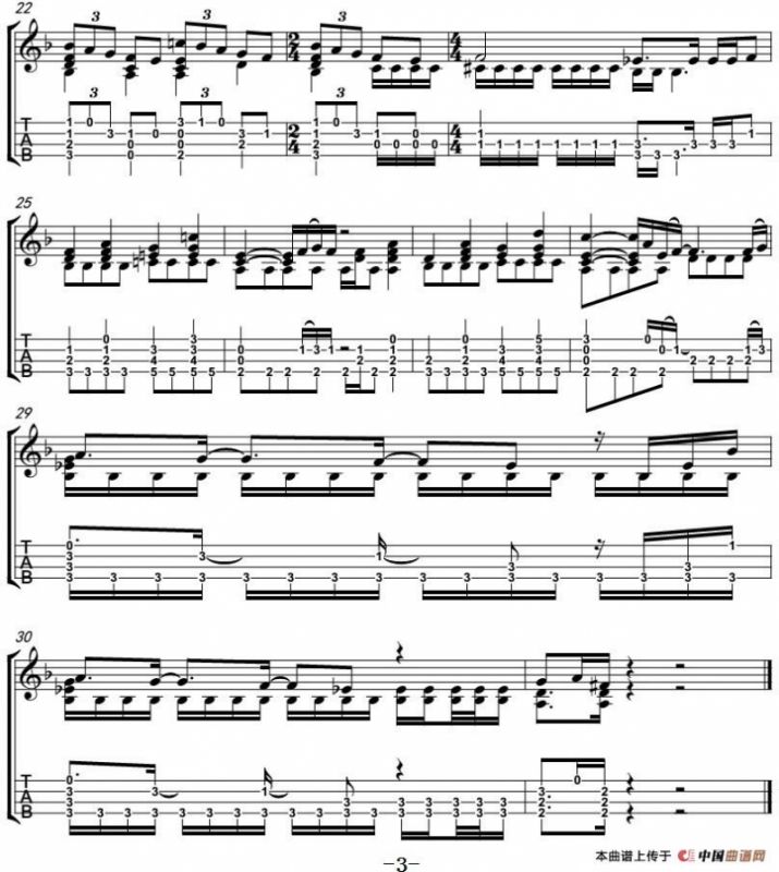 Brave Heart（尤克里里指弹谱）