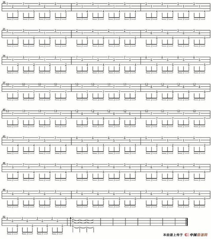 Missing Three（尤克里里指弹谱）