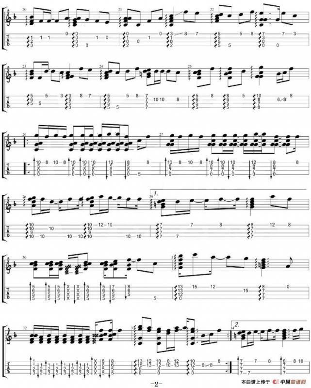 クリスマスソング（尤克里里指弹谱、《朝五晚九》主题曲 ）