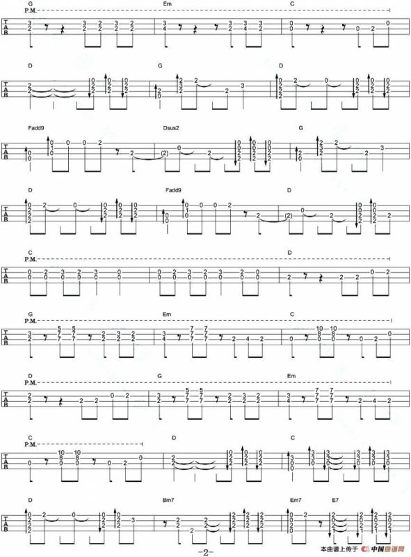 坐在巷口的那对男女（尤克里里指弹谱）