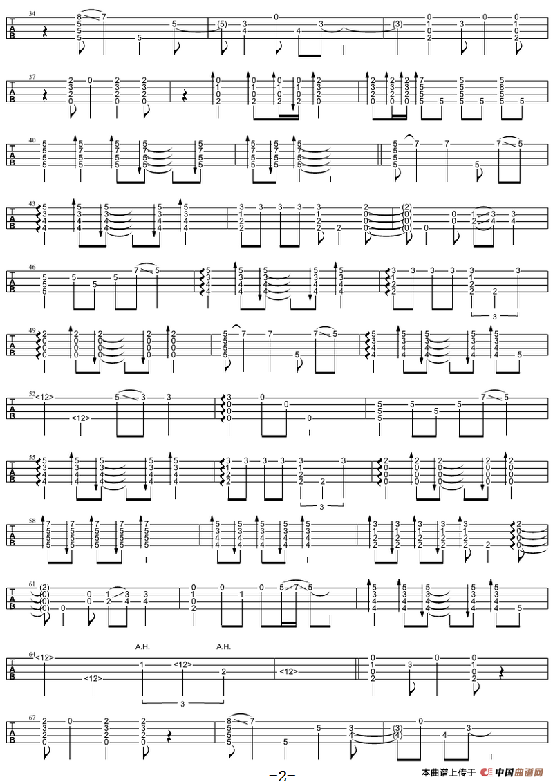 Loving You（尤克里里指弹谱）