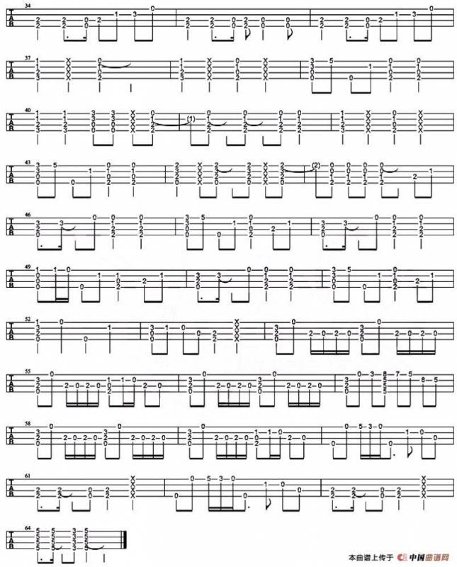 千本樱（尤克里里指弹谱）