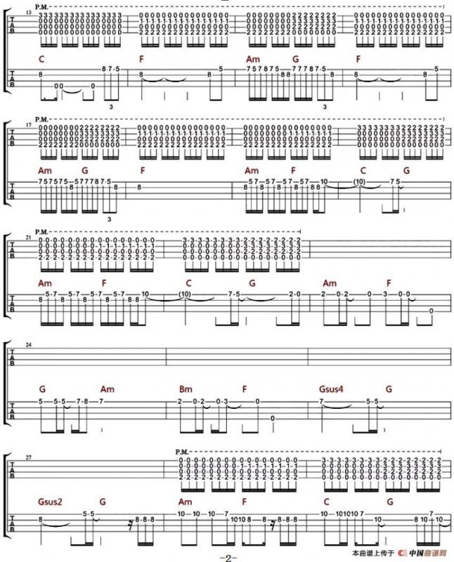 前前前世（尤克里里指弹谱）