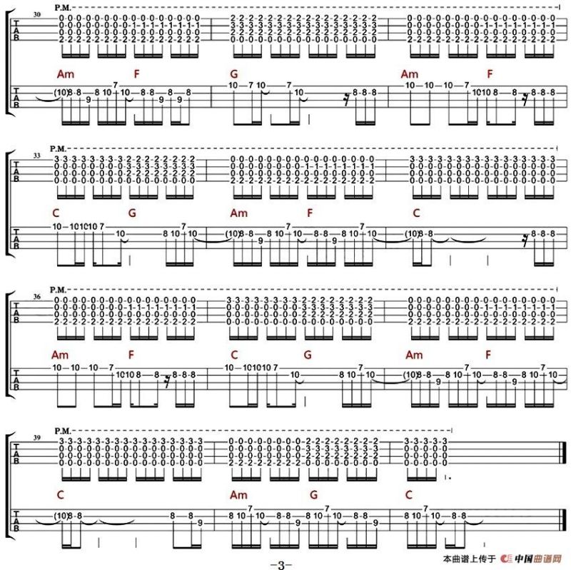 前前前世（尤克里里指弹谱）