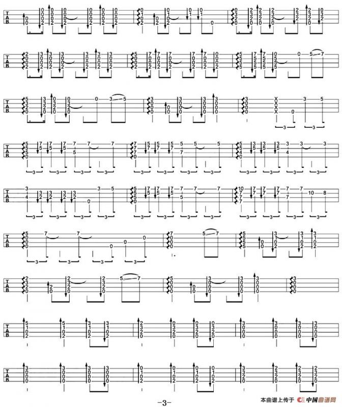 Secret base（尤克里里指弹谱）