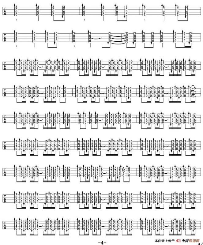 Secret base（尤克里里指弹谱）