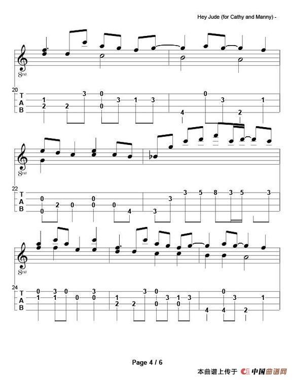 hey jude（尤克里里指弹独奏）