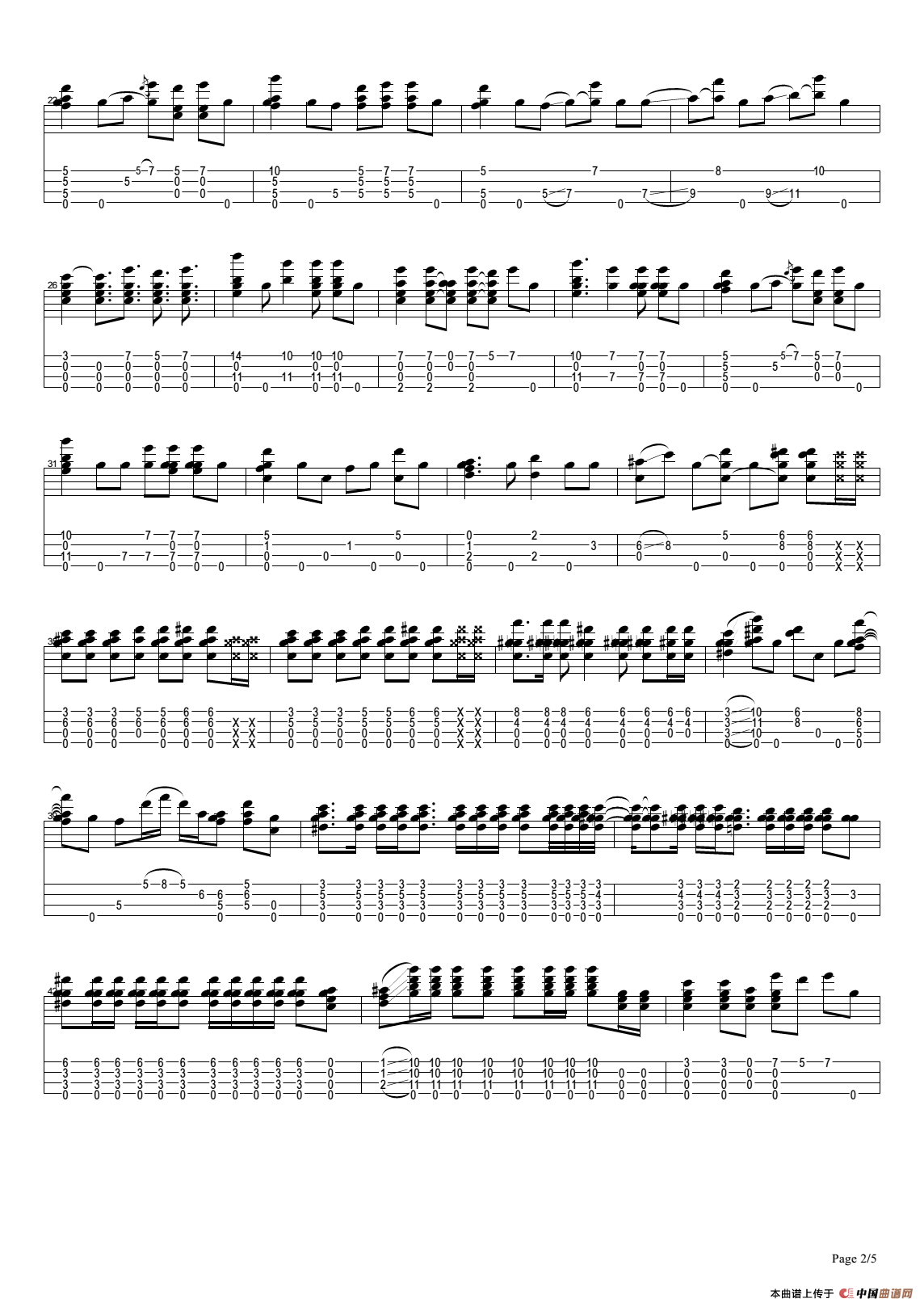 While My Guitar Gently Weeps（尤克里里指弹谱）