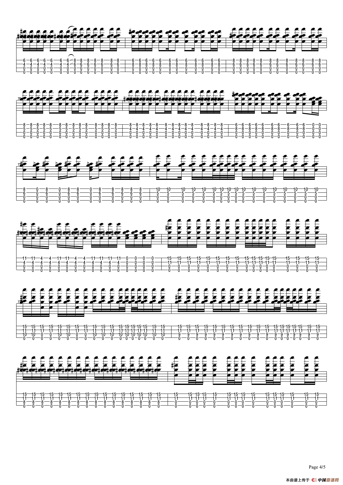 While My Guitar Gently Weeps（尤克里里指弹谱）