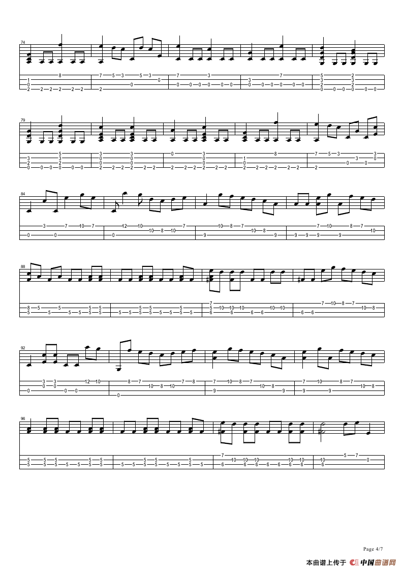 Im yours（尤克里里指弹谱）