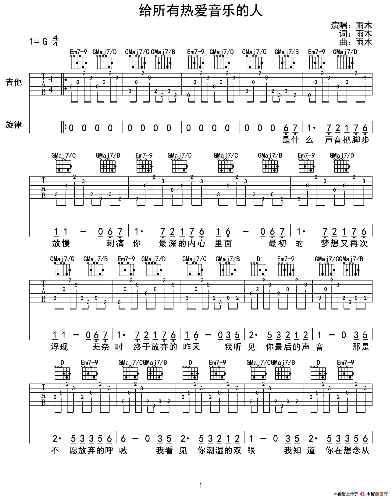 给所有热爱音乐的人