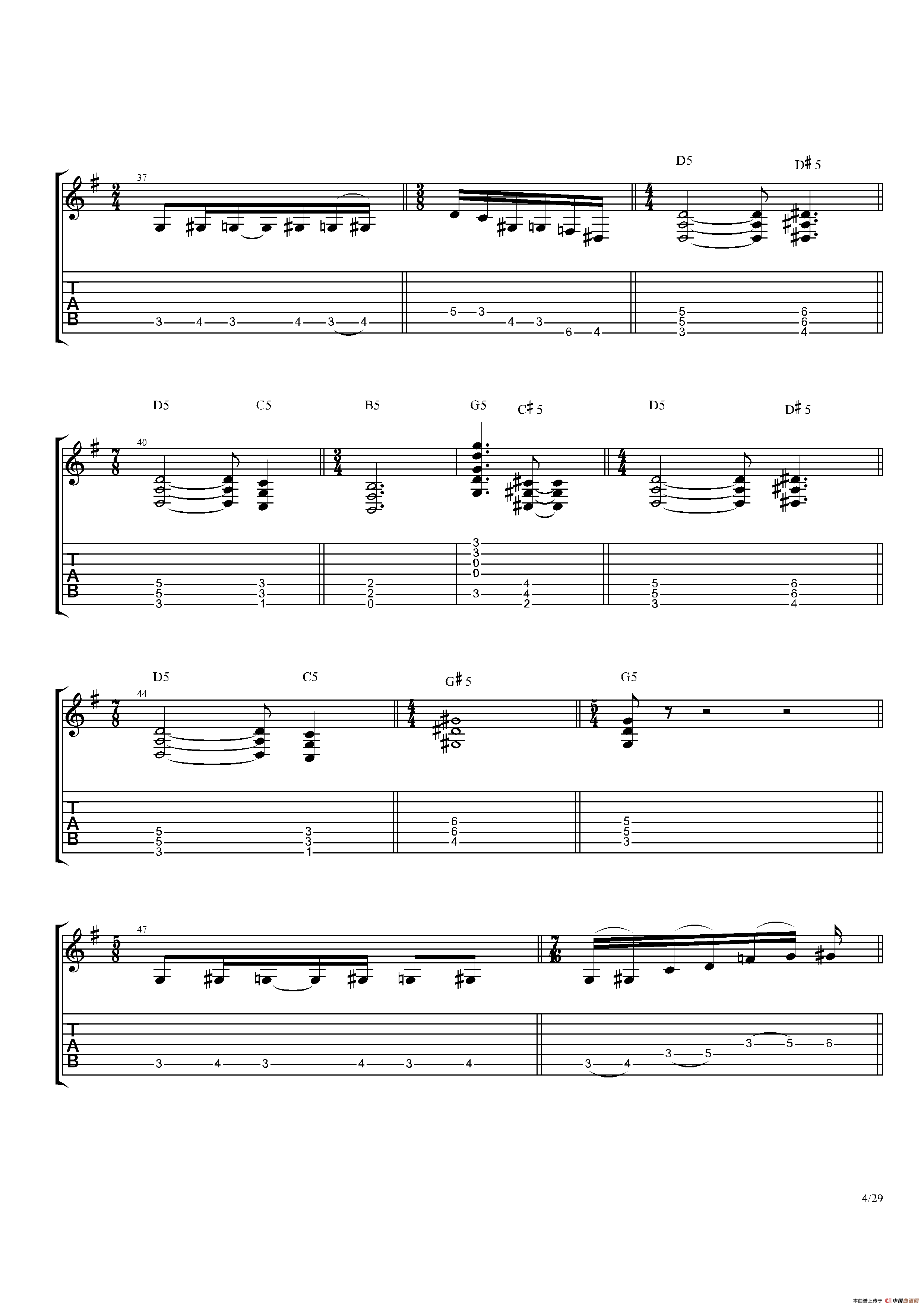 The Dance Of Eternity（吉他独奏）