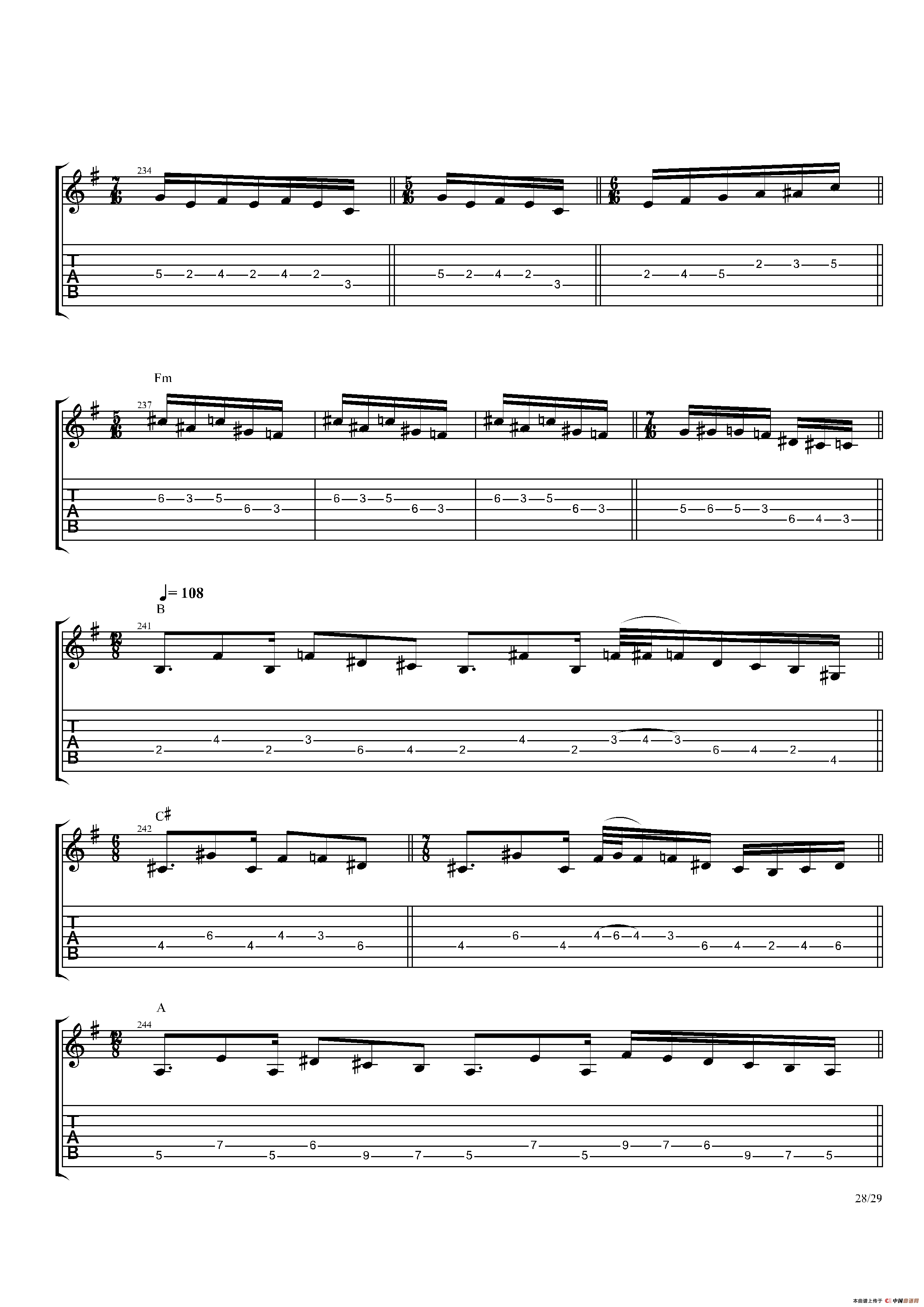 The Dance Of Eternity（吉他独奏）