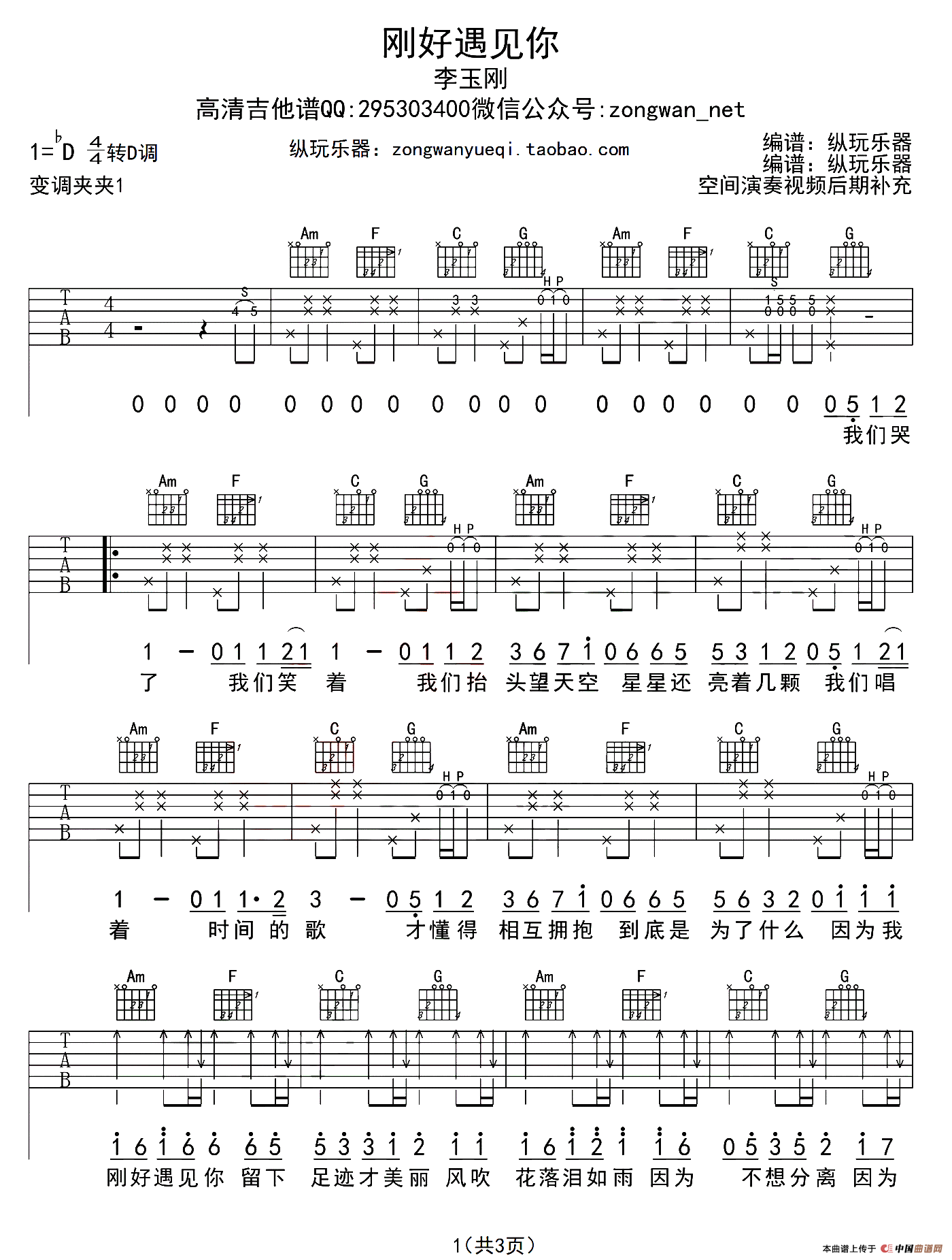 刚好遇见你（纵玩乐器编配版）