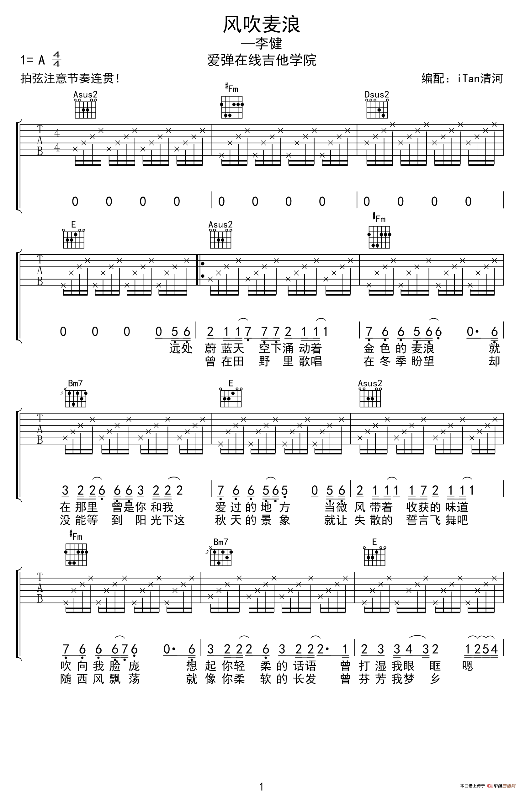 风吹麦浪（iTan清河编配版）