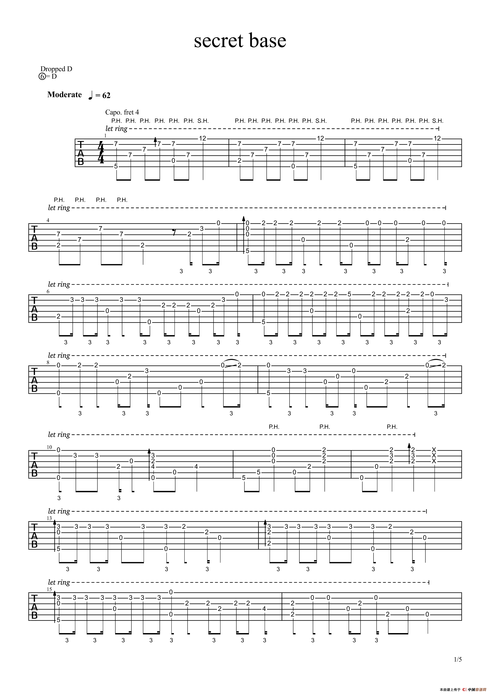 secret base（指弹谱）