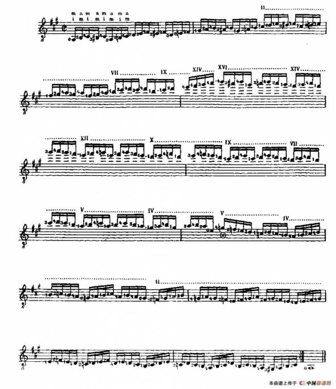 泰雷加高级技巧练习（古典吉他）