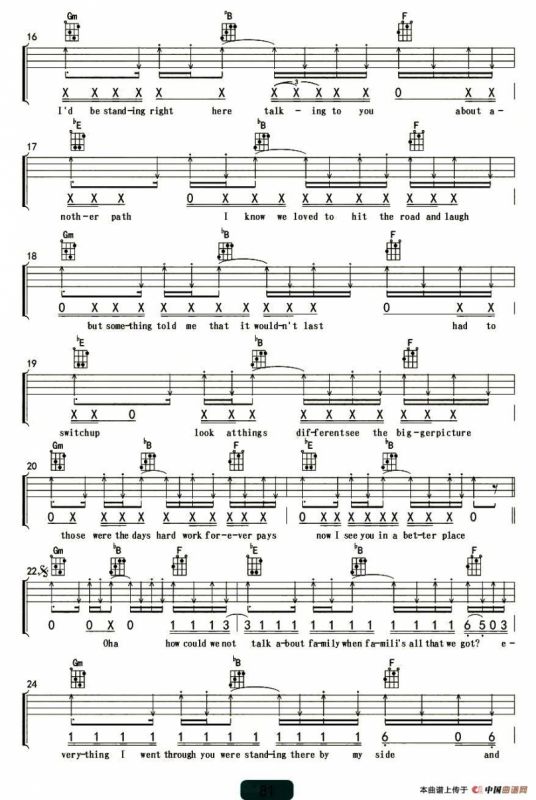 See You Again（尤克里里谱、杨鑫编配版）