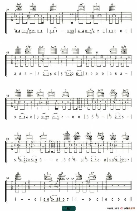 南山南（指弹谱、杨鑫编配版）