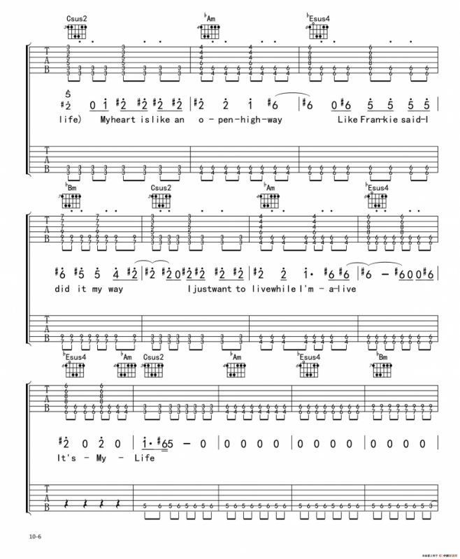 Its my life（电吉他 双吉他版）