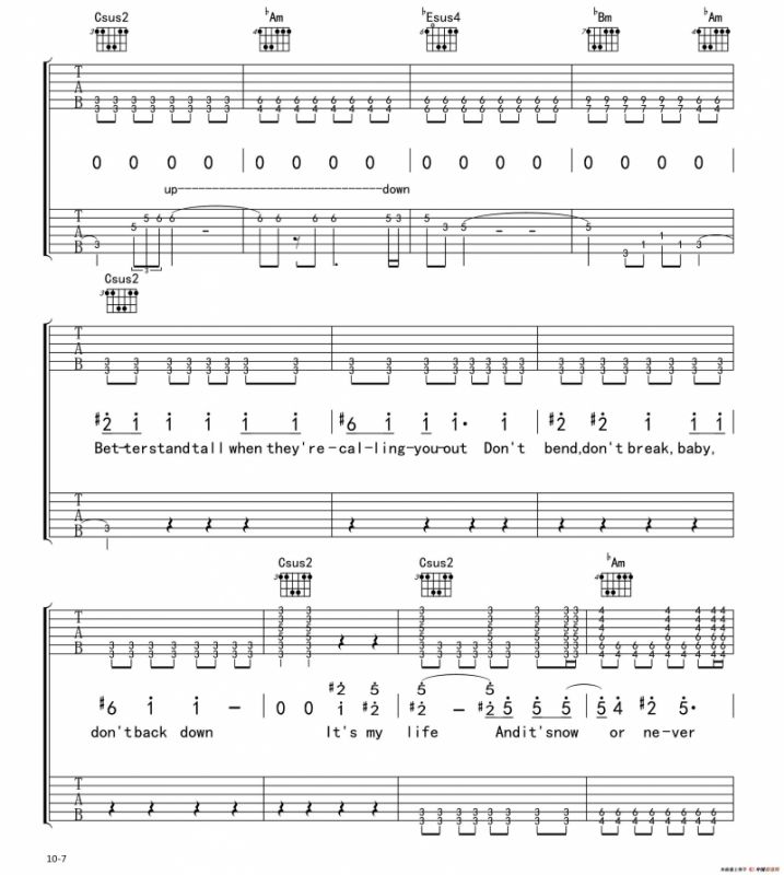 Its my life（电吉他 双吉他版）