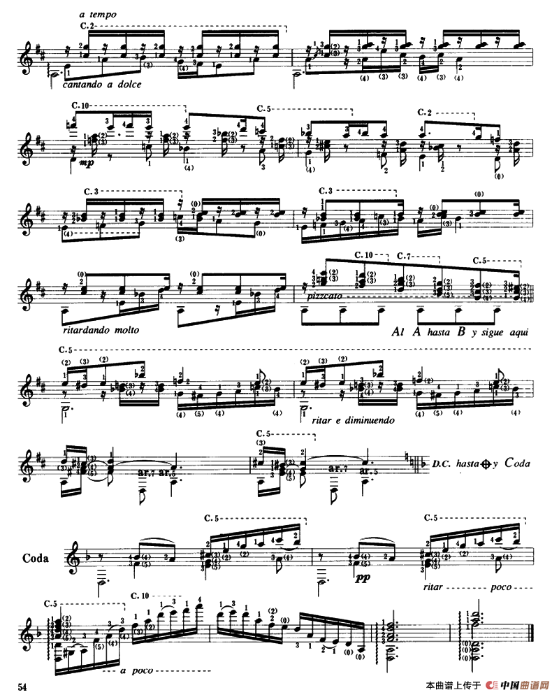 马略卡岛（船歌）（古典吉他）