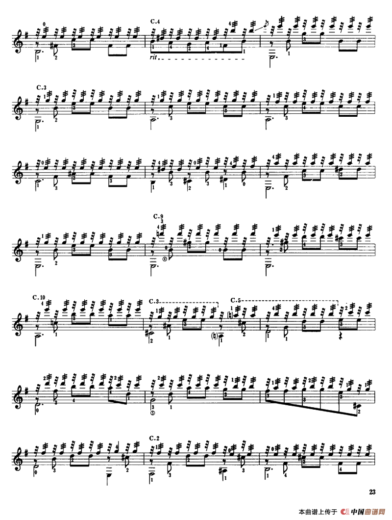 主爱怜我（古典吉他）