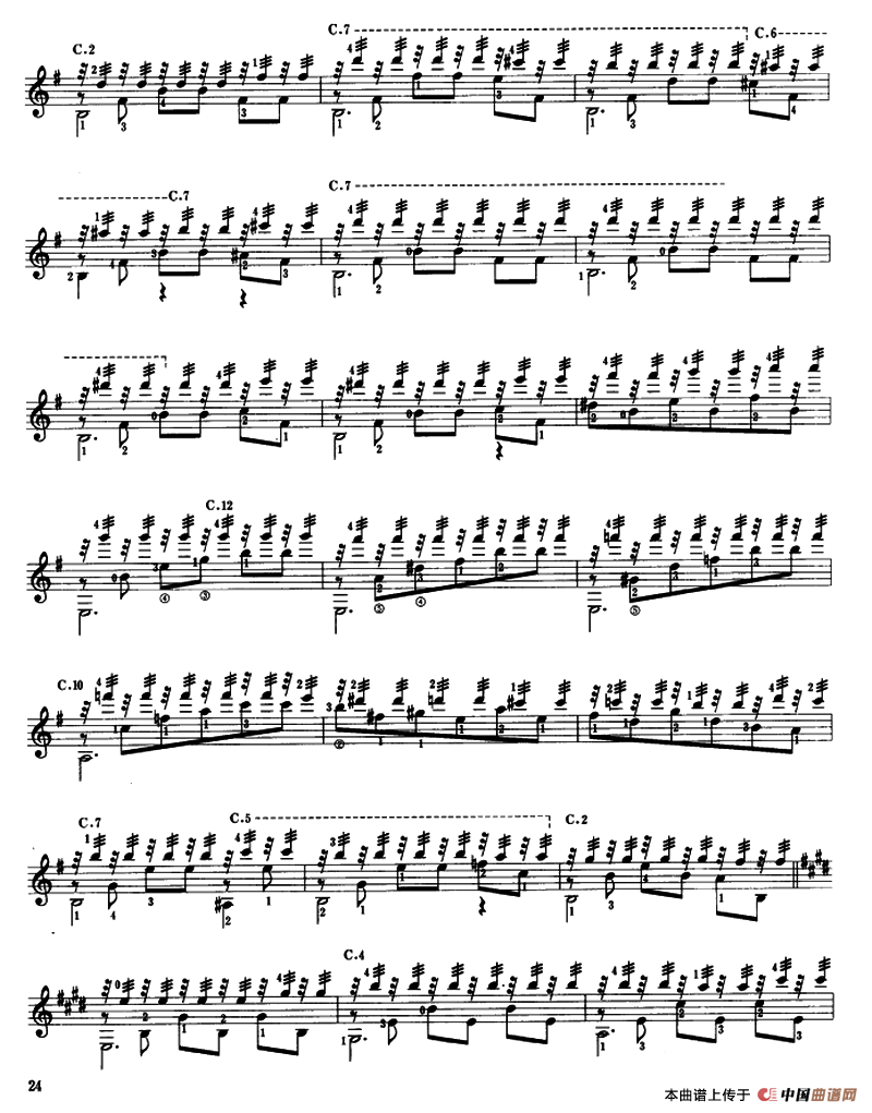 主爱怜我（古典吉他）